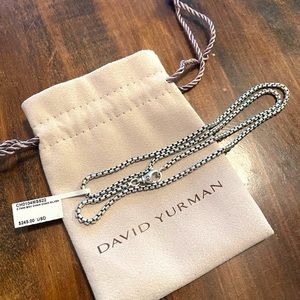 David Yurman Silver 2.7 mm Box Chain